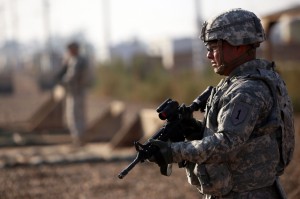 U.S. advisers in Iraq stay out of combat but see fighting edging closer